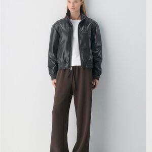Aritzia Brown lodge Wide Leg Pants